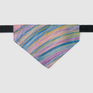 P6 Unique Colorful Abstract Art Pet Bandana Collar