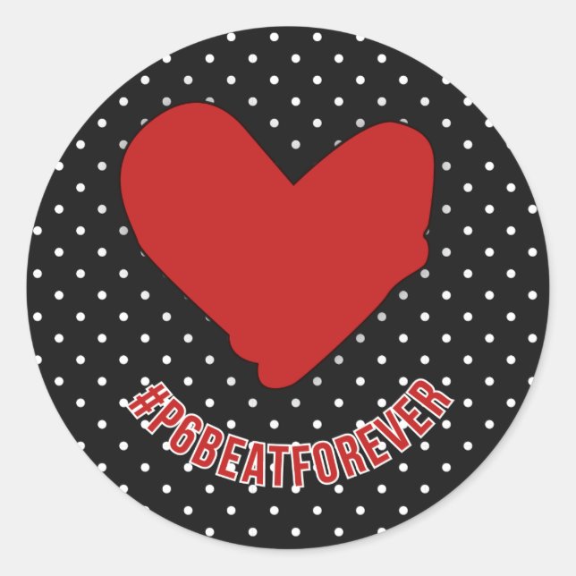 #P6BEATFOREVER CLASSIC ROUND STICKER (Front)