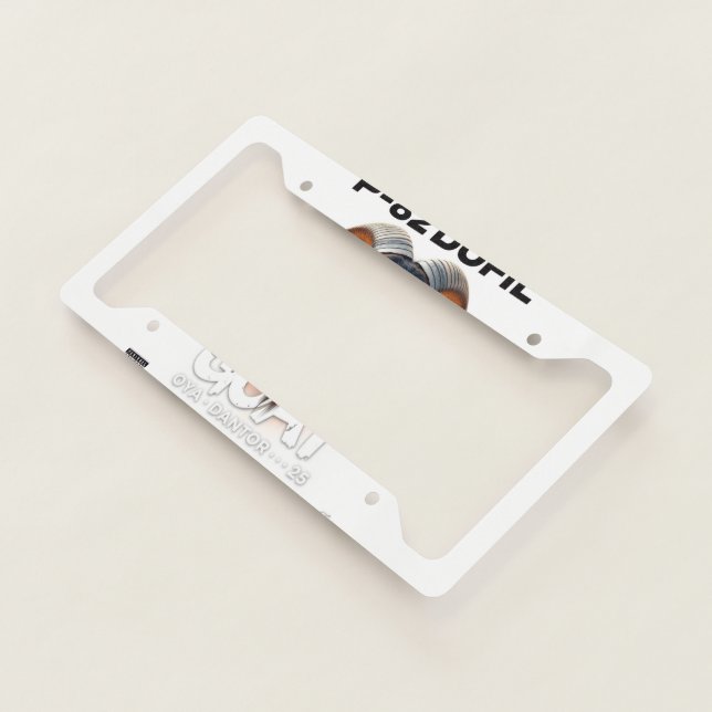 P82-DOFIL  LICENSE PLATE FRAME (3/4)