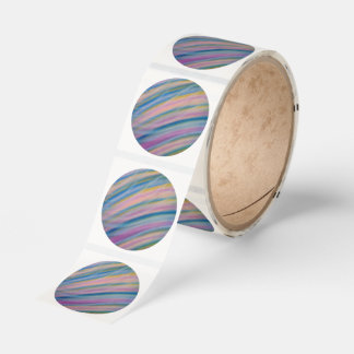 P8 Unique Colorful Abstract Art Classic Round Sticker