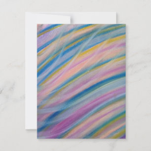 P8 Unique Colorful Abstract Art Thank You Card
