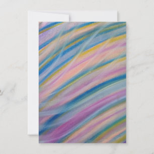 P8 Unique Colorful Abstract Art Thank You Card
