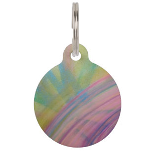 P9 Unique Colorful Abstract Art Pet ID Tag