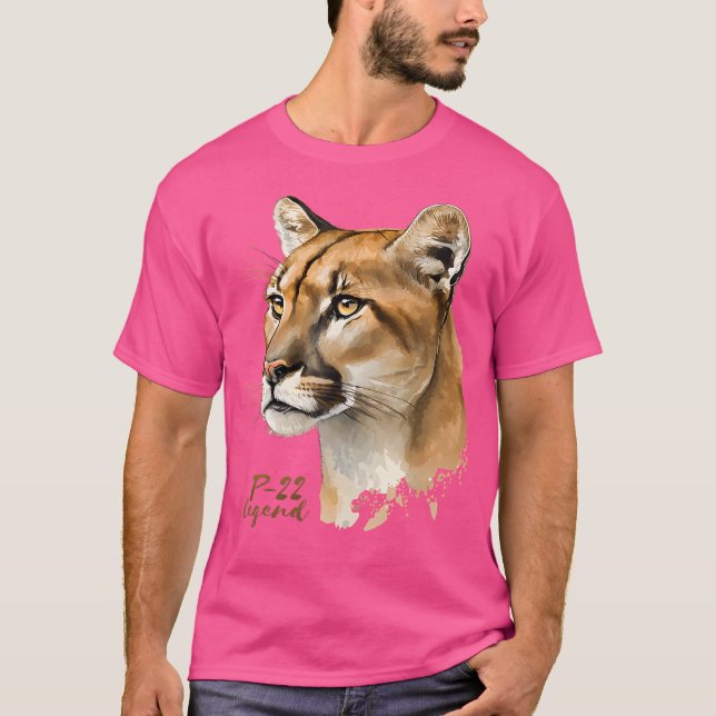 P-22 Mountain Lion Legend California Wildlife P22  T-Shirt (Front)