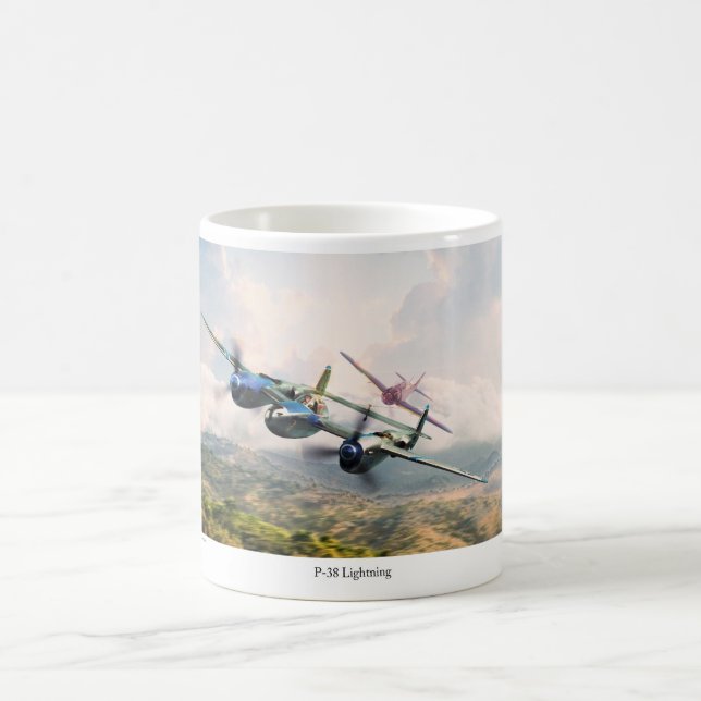 P-38 Lightning Coffee Mug (Center)