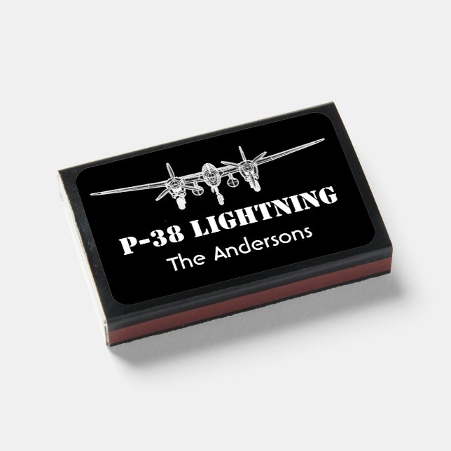 P-38 LIghtning Custom Matchboxes (Front Closed)