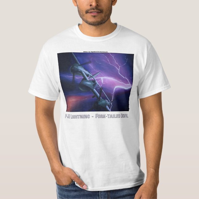 P-38 Lightning Fork-Tailed Devil T-shirt (Front)