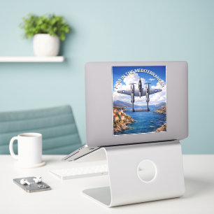P-38 Lightning in the Mediterranean Theater Sticker