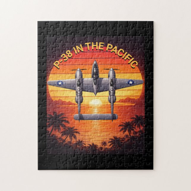 P-38 Lightning in the Pacific Theater Jigsaw Puzzle (Vertical)