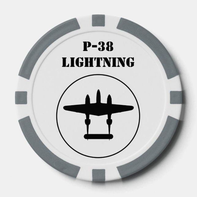 P-38 Lightning Poker Chips (Front)