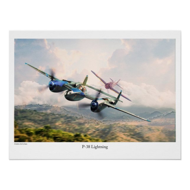 P-38 Lightning Poster (Front)