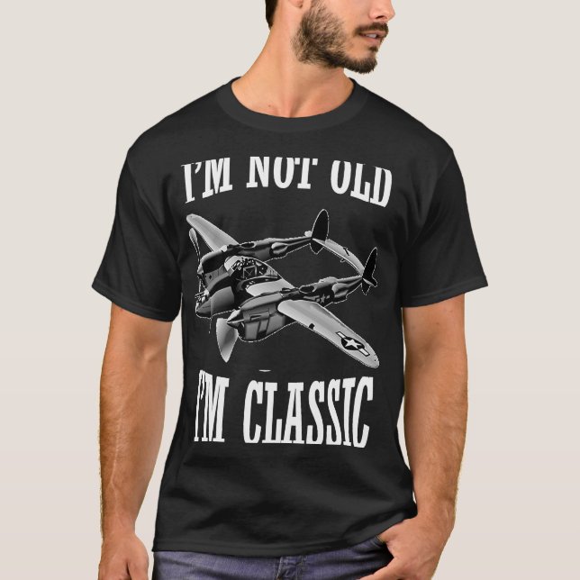 P 38 Lightning tee perfect for flying airplanes (Front)