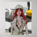 P-38 Pin-up Girl Poster at Zazzle