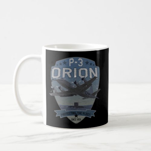 P_3 Orion Sub Hunter Asw Airplane Coffee Mug