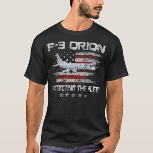 P_3 Orion Sub Hunter ASW Airplane Vintage Veterans T_Shirt