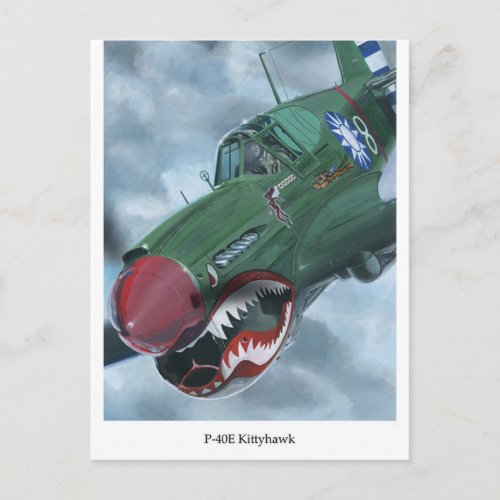 P_40 Kittyhawk Postcard