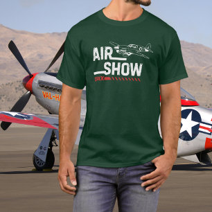 P-40 Vintage Airplane Airshow WWII Custom Year T-Shirt