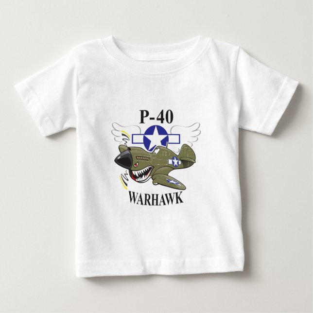 p-40 warhawk baby T-Shirt (Front)