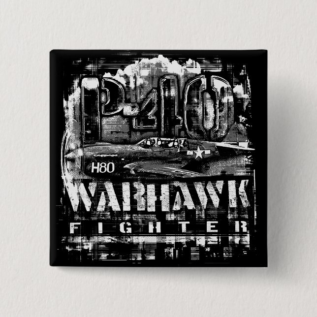 P-40 Warhawk Button (Front)