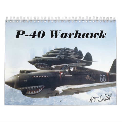 P_40 Warhawk Calendar