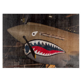 P-40 Warhawk Fighter Plane Glass Cutting Board