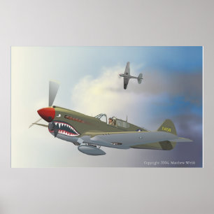P-40 Warhawks Poster