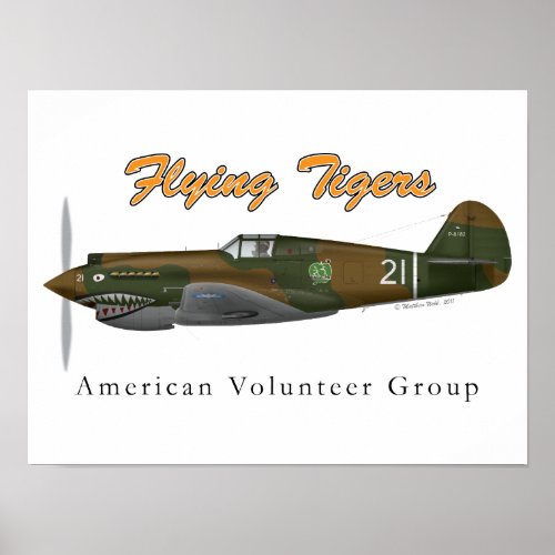 P_40B_AVG Flying Tigers Poster