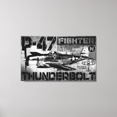 P_47 Thunderbolt Canvas Print