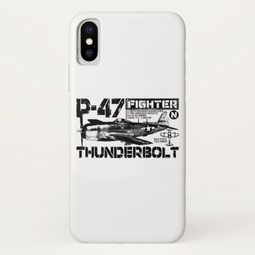 P_47 Thunderbolt iPhone X Case