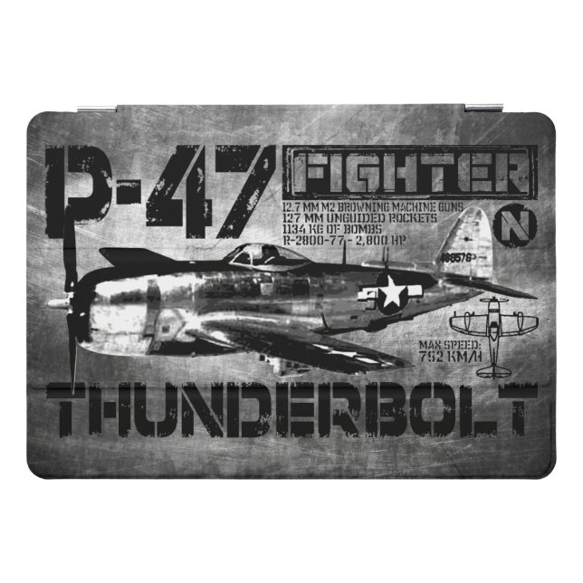 P-47 Thunderbolt iPad Pro Cover (Horizontal)