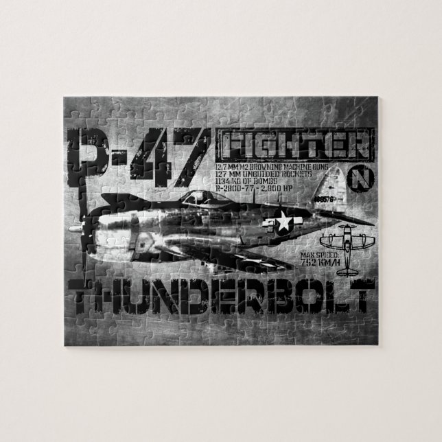 P-47 Thunderbolt Jigsaw Puzzle (Horizontal)
