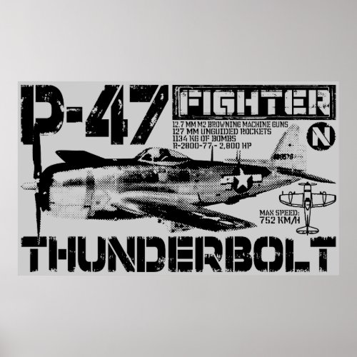 P_47 Thunderbolt Poster