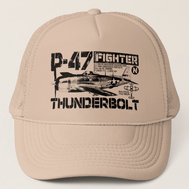 P-47 Thunderbolt Trucker Hat (Front)