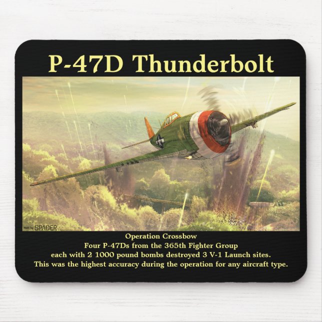 P-47D Thunderbolt Mouse Pad (Front)