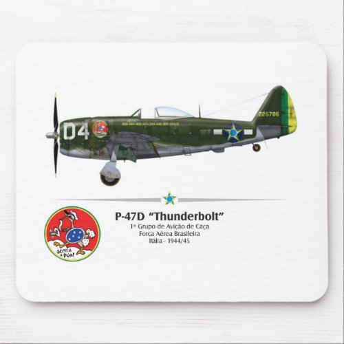 P_47D Thunderbolt _ Sit a Pua _ FAB Mouse Pad