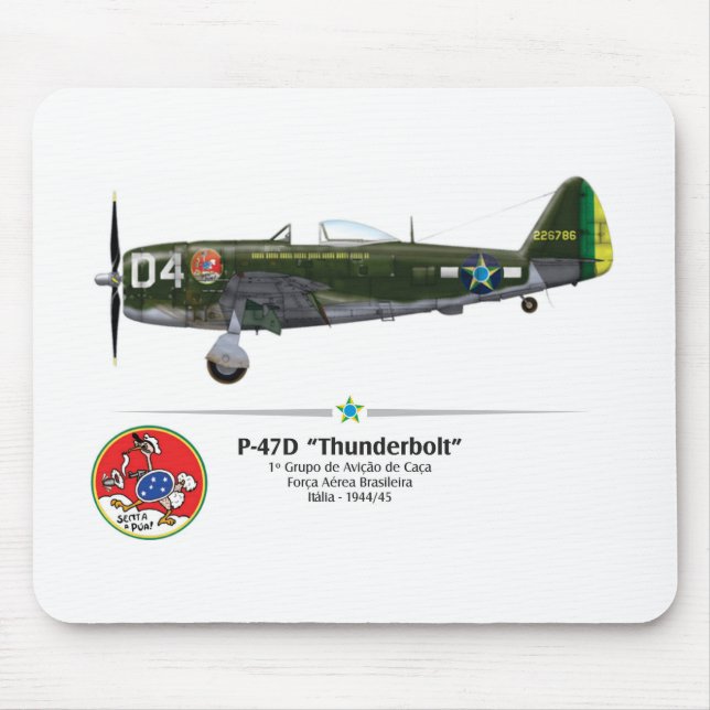 P-47D Thunderbolt - Sit a Pua - FAB Mouse Pad (Front)
