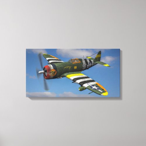 P_47D Thunderbolt Tony in flight Canvas Print