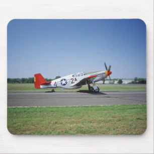 P-51 C Tuskegee Red Tail airplane at the CAF Air Mouse Pad