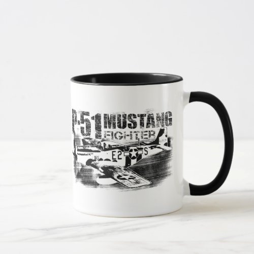 P_51 Mustang 11 oz Ringer Mug