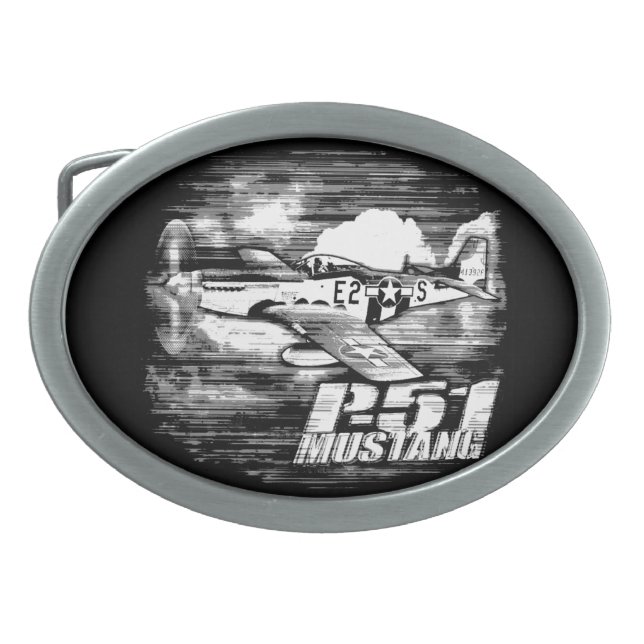 P-51 Mustang Belt Buckle (Front)