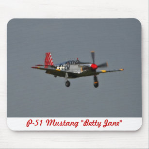 P-51 Mustang Betty Jane Mousepad