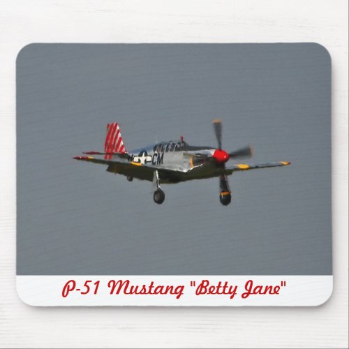 P_51 Mustang Betty Jane Mousepad