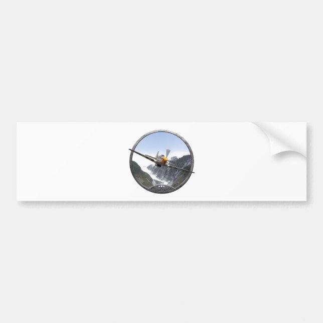 P-51 Mustang Bumper Sticker (Front)