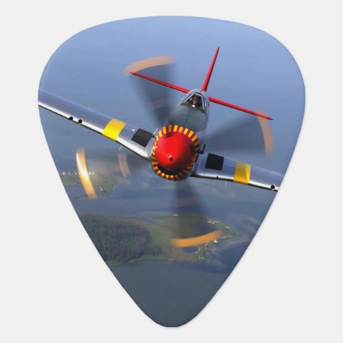 P_51 Mustang Fighter Aircraft Guitar Pick