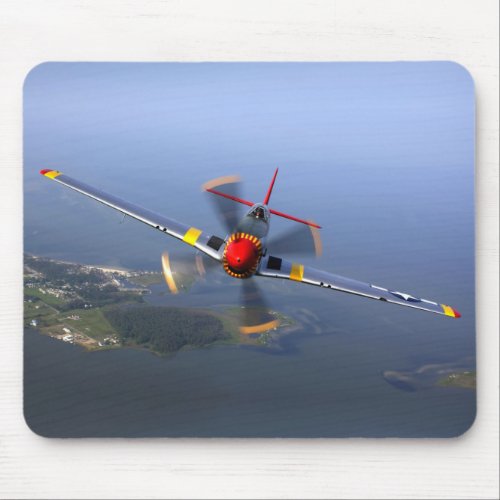 P_51 Mustang Fighter Aircraft Mouse Pad