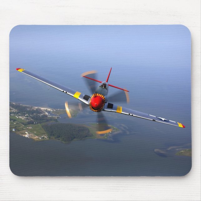P-51 Mustang Fighter Aircraft Mouse Pad (Front)