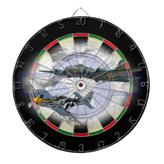 P-51 Mustang flying escort Dartboard With Darts