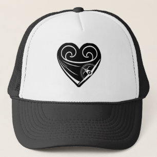 P-51 Mustang Heart Womens Vintage Trucker Hat