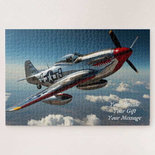 P-51 Mustang in Flight – Legend of the Skies Jigsaw Puzzle (Horizontal)