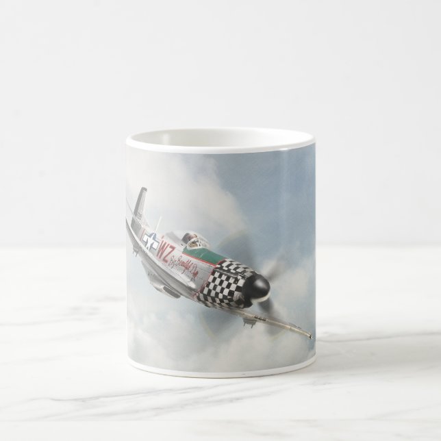"P-51 Mustang"mug Coffee Mug (Center)